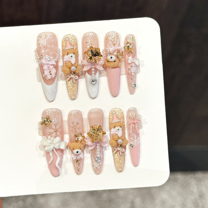 Decorative Articulated Press-On Nails