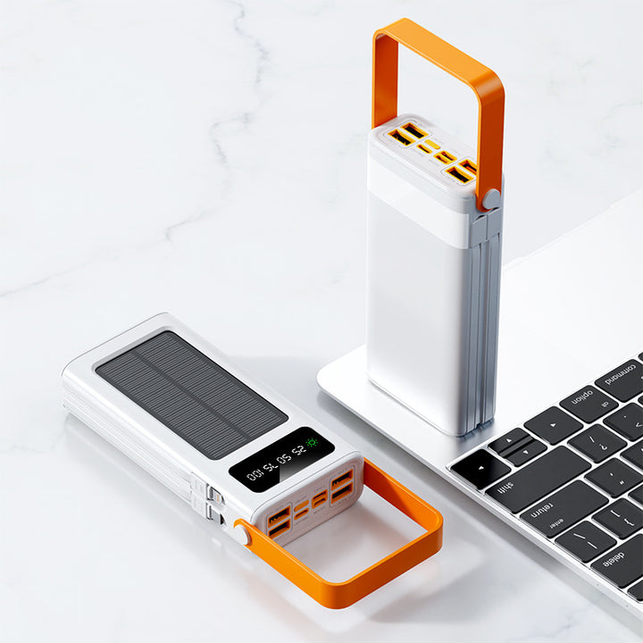 Portable Solar Power Bank with Innovative Hybrid Charging System Stornfield