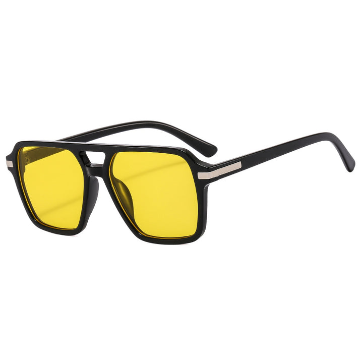 Women's fashionable square sunglasses with elegant metal finish Stornfield