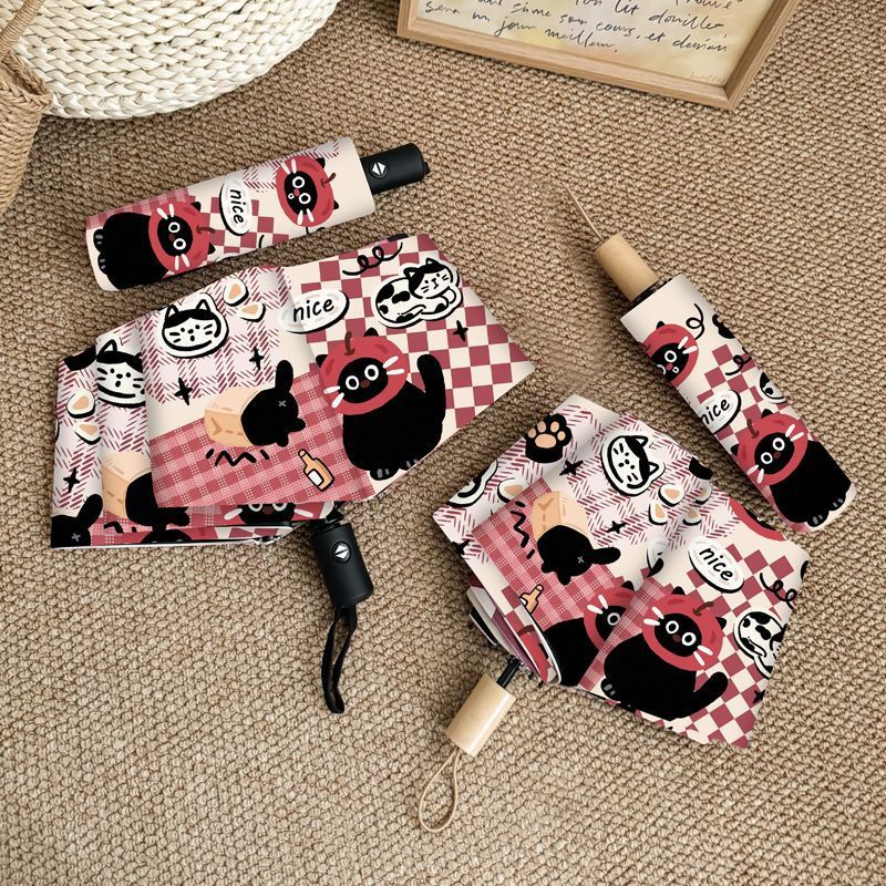 Ladies Foldable Umbrella with Cute Animal Motifs Stornfield