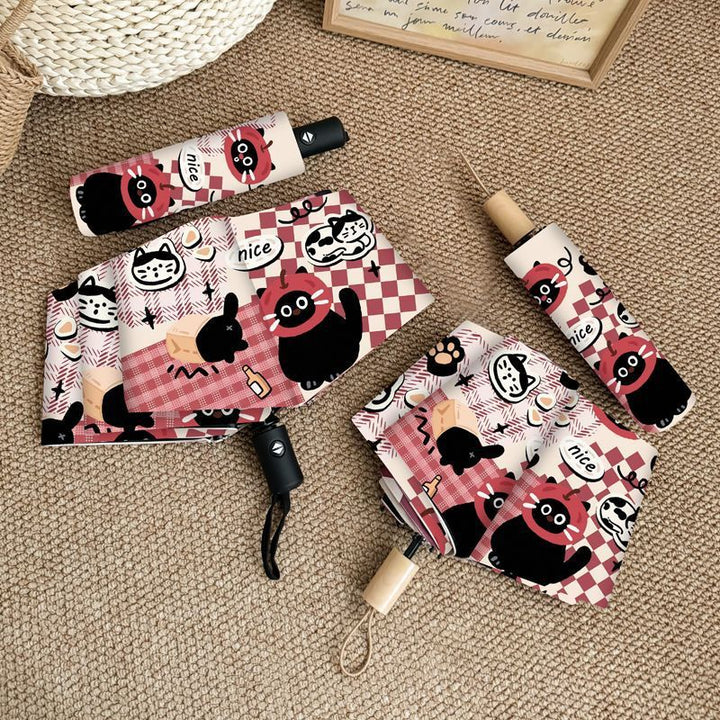 Ladies Foldable Umbrella with Cute Animal Motifs Stornfield