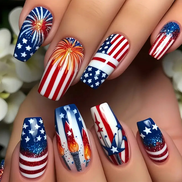 Patriotic Nail Art Decoration Set Stornfield