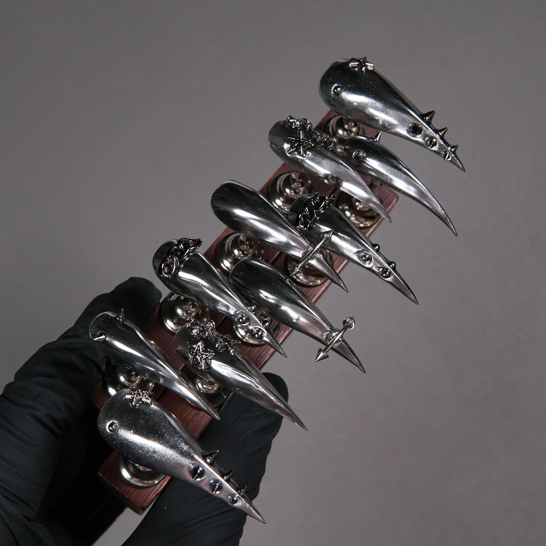 Spiked Stiletto Press-On Nails