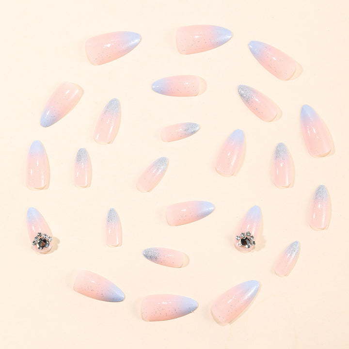 Stunning 3D Glitter Stiletto Nail Art Extensions Stornfield