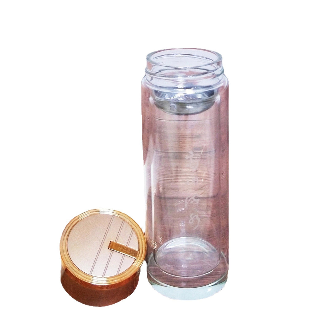 Women High-Quality Tea Glass Bottle with Integrated Stainless Steel Strainer Stornfield