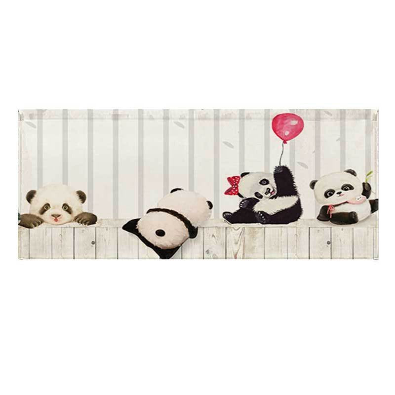 Illustrated Panda Family Canvas Wall Art for Nursery