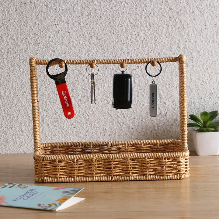 Unisex Versatile Storage Basket with Hooks Stornfield