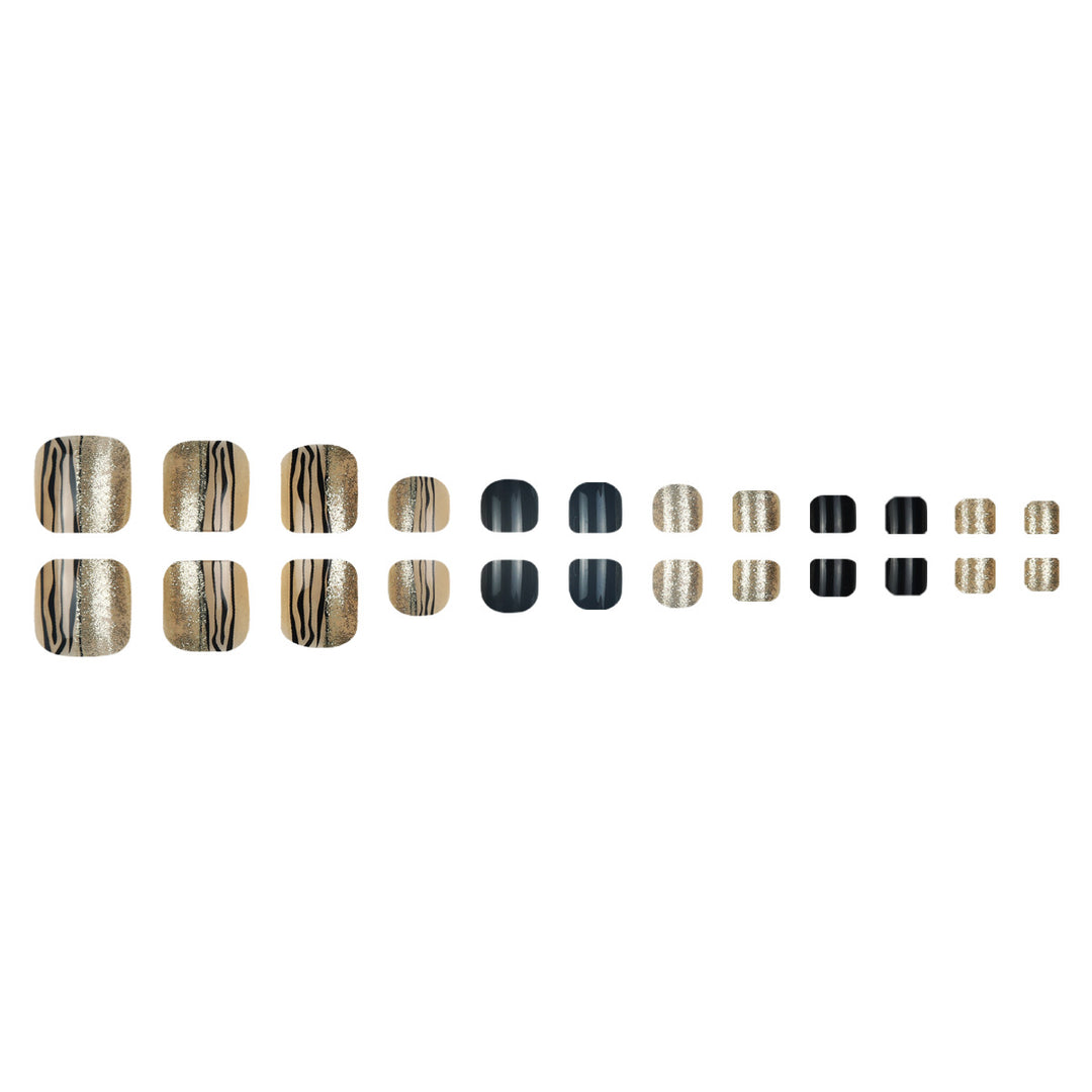 Stylish Decorative Press-On Toenails Stornfield