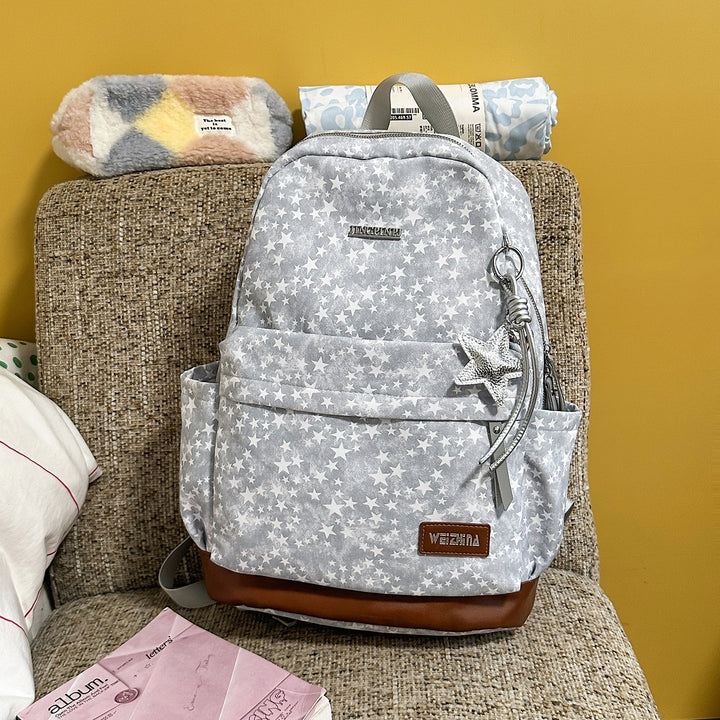 Stylish Star-Printed Casual Backpack Stornfield