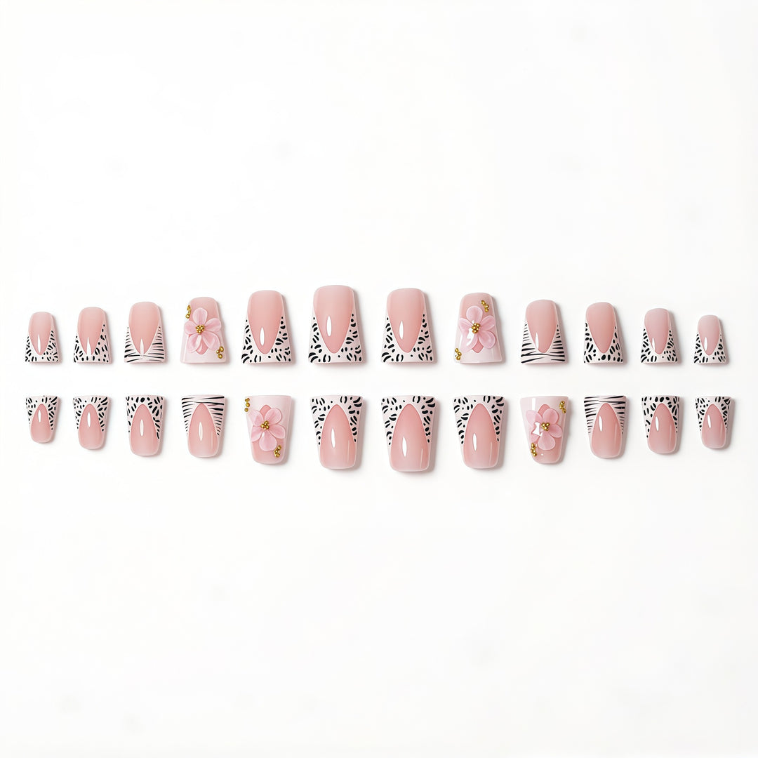 Floral Glam Press-On Nail Extensions Stornfield