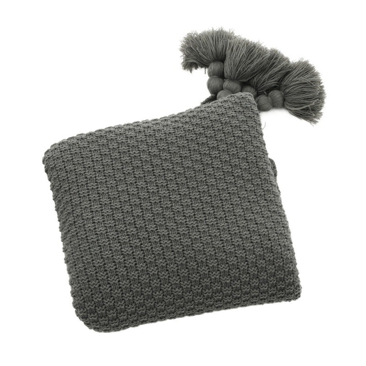 Textured Knit Throw Blanket