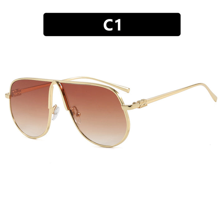 Women's pilot sunglasses with high-quality metal frame and polarized lenses Stornfield