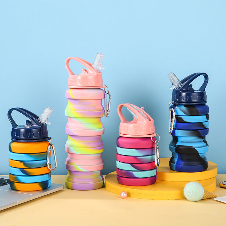 Unisex Collapsible Sports Water Bottle with Carabiner Stornfield