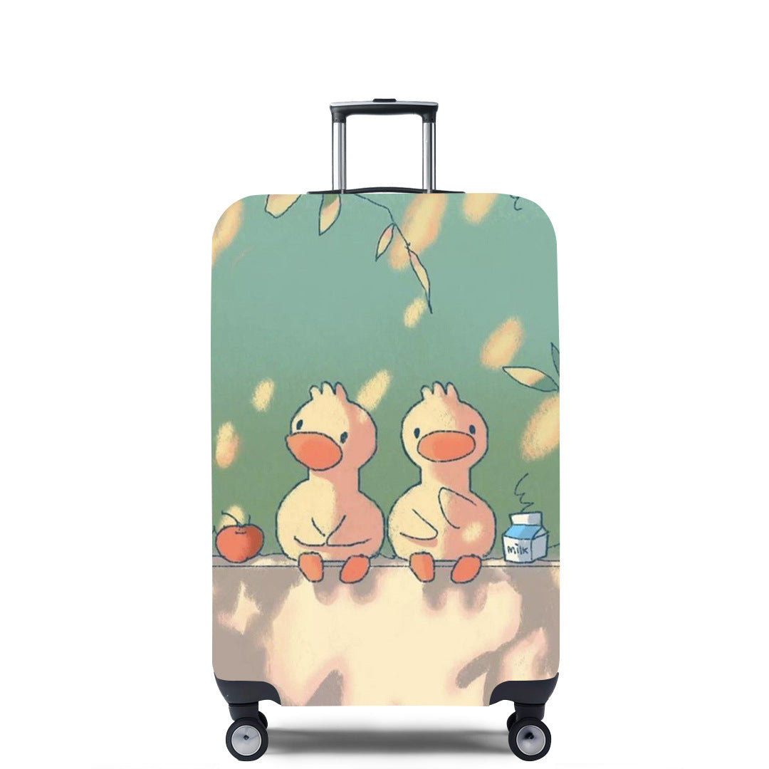 Unisex Hard Shell Suitcase with Creative Travel Motif Stornfield