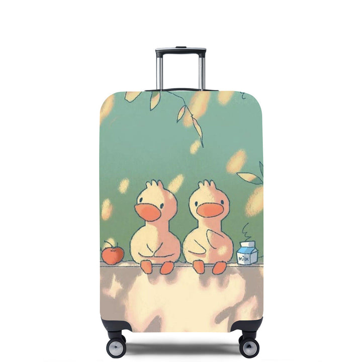 Unisex Hard Shell Suitcase with Creative Travel Motif Stornfield