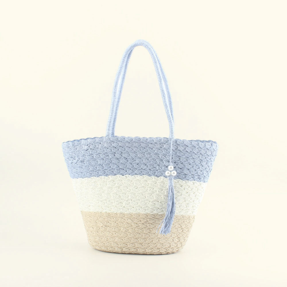 Fashionable crochet shoulder bag with tassel Stornfield