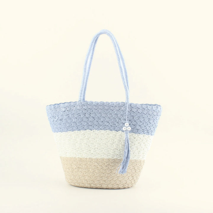 Fashionable crochet shoulder bag with tassel Stornfield