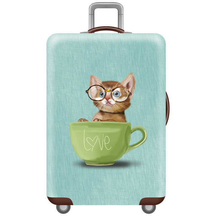 Women's Hard Shell Suitcase with Cute Cat Design Stornfield
