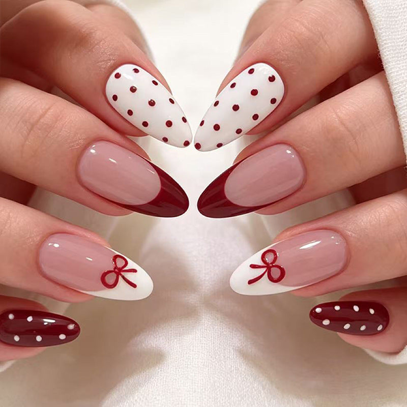 Elegant Almond Cupcake Nail Design Stornfield