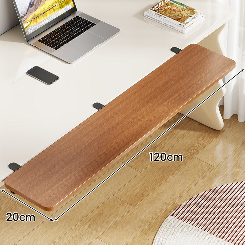 Under-Desk Sliding Keyboard Tray and Desk Extender with Smooth Glide Mount