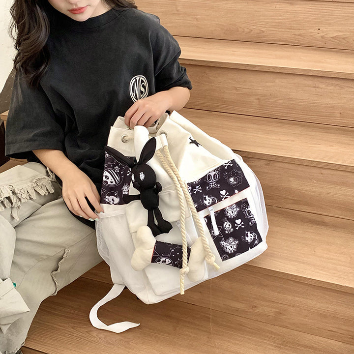 Playful Patterned Drawstring Backpack Stornfield