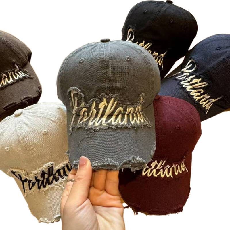 Unisex Distressed Cotton Baseball Cap Stornfield