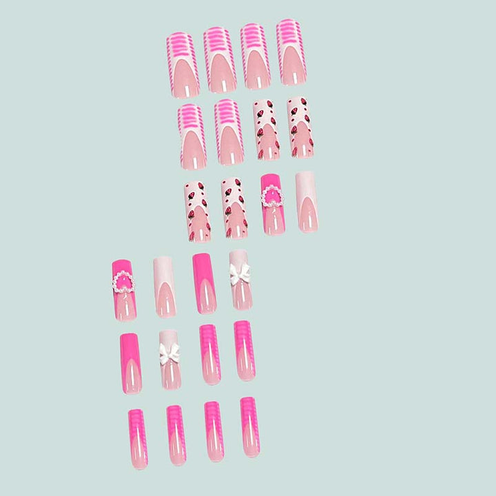 Artistic acrylic nails with fruit design Stornfield