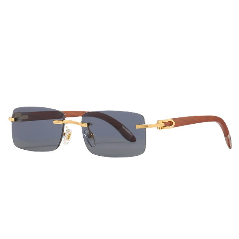 Women elegant rectangular sunglasses with high-quality metal frame and polarized lenses Stornfield