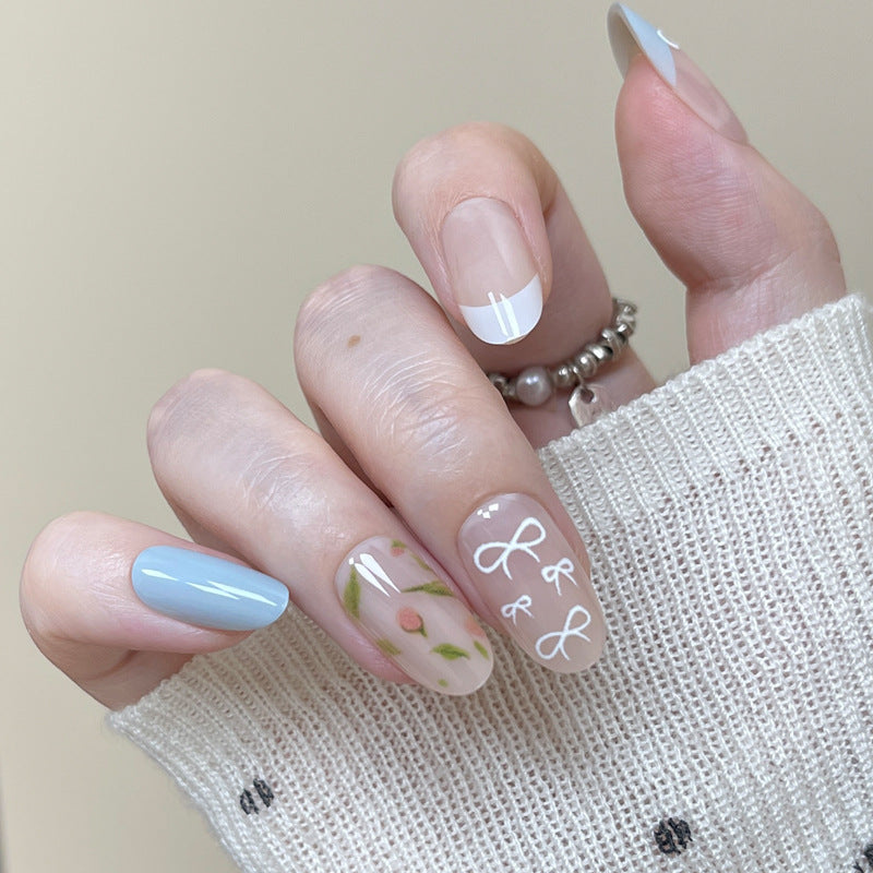 Artistic Floral Press-On Nail Set Stornfield 1789388641