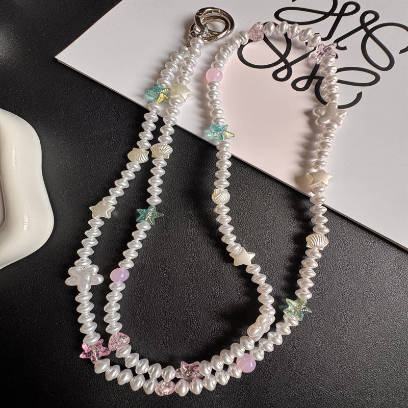 Elegant Pearl Beaded Eyewear Holder Stornfield