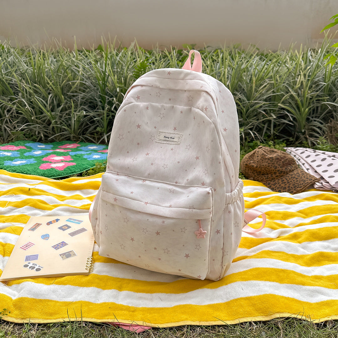 Star-Patterned Casual Backpack Stornfield