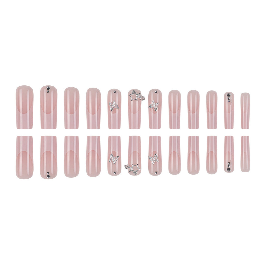 Glamorous Long Square Nail Art Set Stornfield
