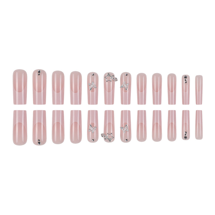 Glamorous Long Square Nail Art Set Stornfield
