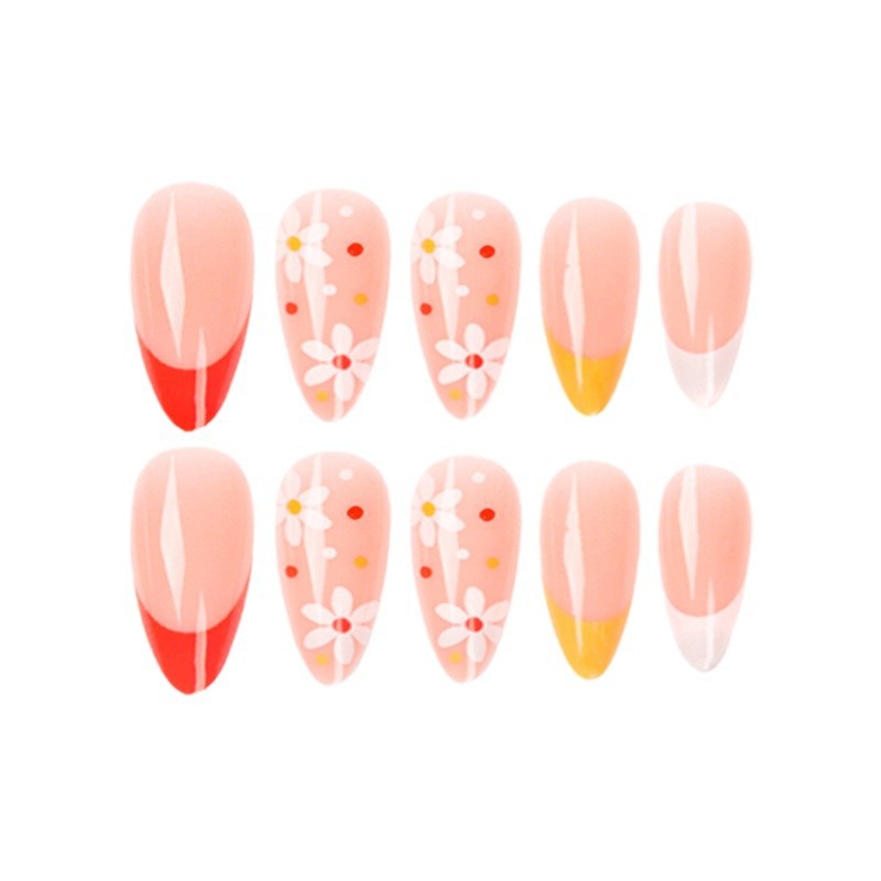 Artificial artificial nails with creative flower design Stornfield