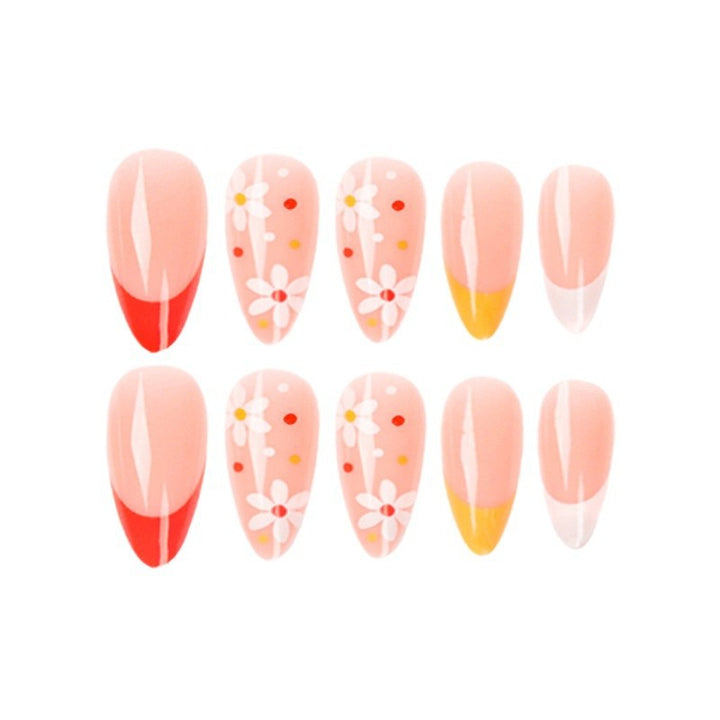 Artificial artificial nails with creative flower design Stornfield