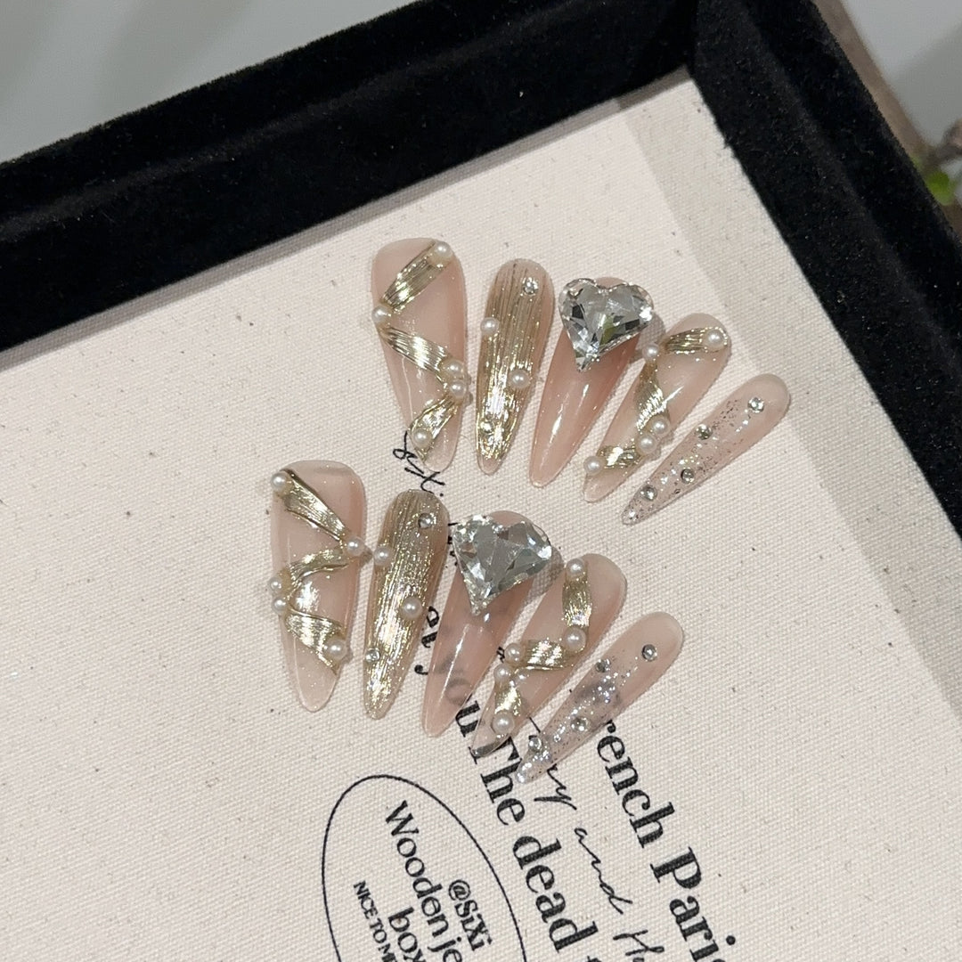 Premium Decorative Press-On Nail Kit