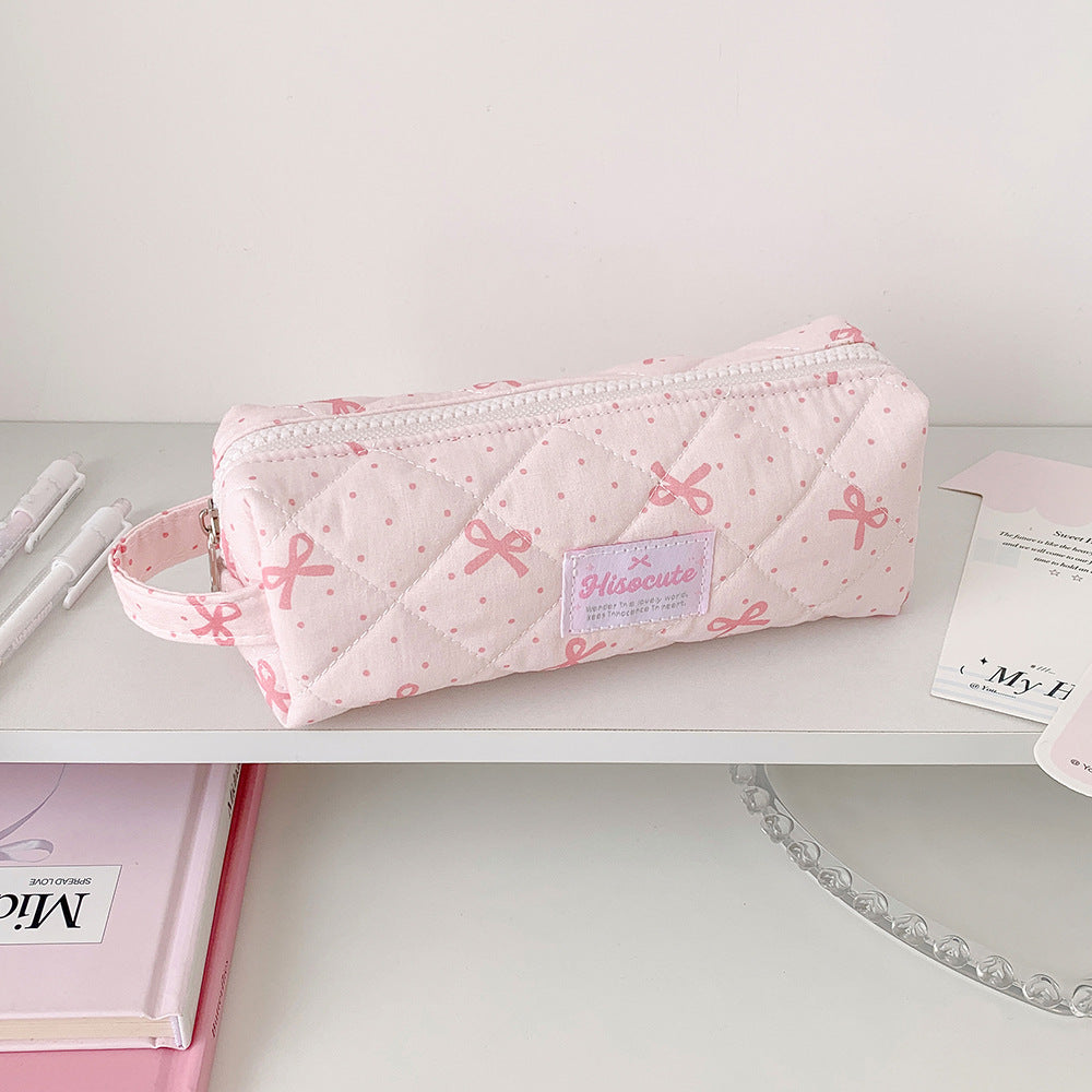 Quilted Pencil Case with Zipper Stornfield