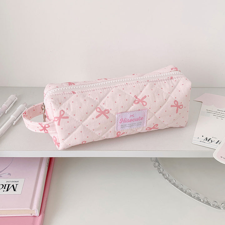 Quilted Pencil Case with Zipper Stornfield