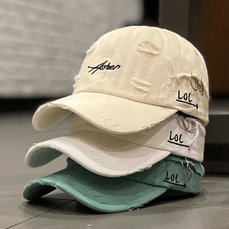 Unisex Distressed Denim Adjustable Cap Stornfield