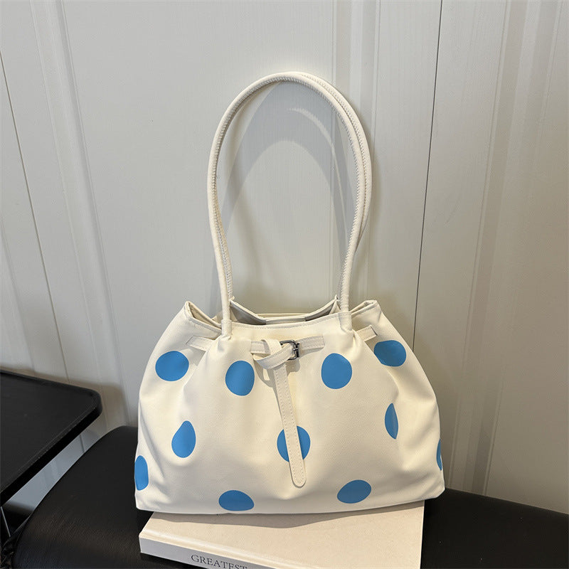 Stylish Polka Dot Patterned Tote Bag