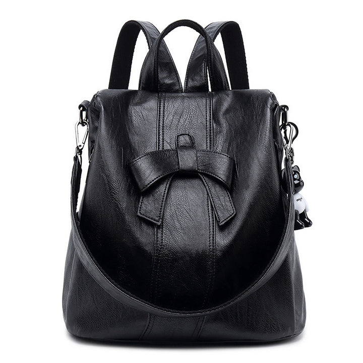 Stylish Backpack Purse with Bow Detail