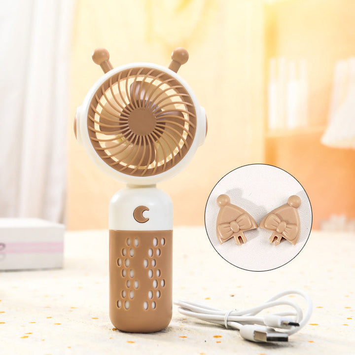 Ladies Portable Mini Handheld Fan with Cat Ears Stornfield