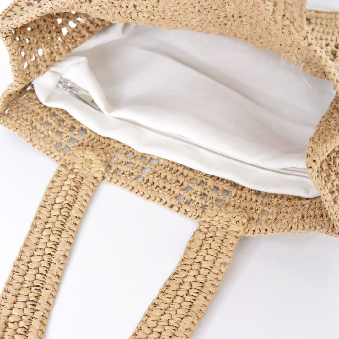Braided Tote Bag Made of Natural Material Stornfield