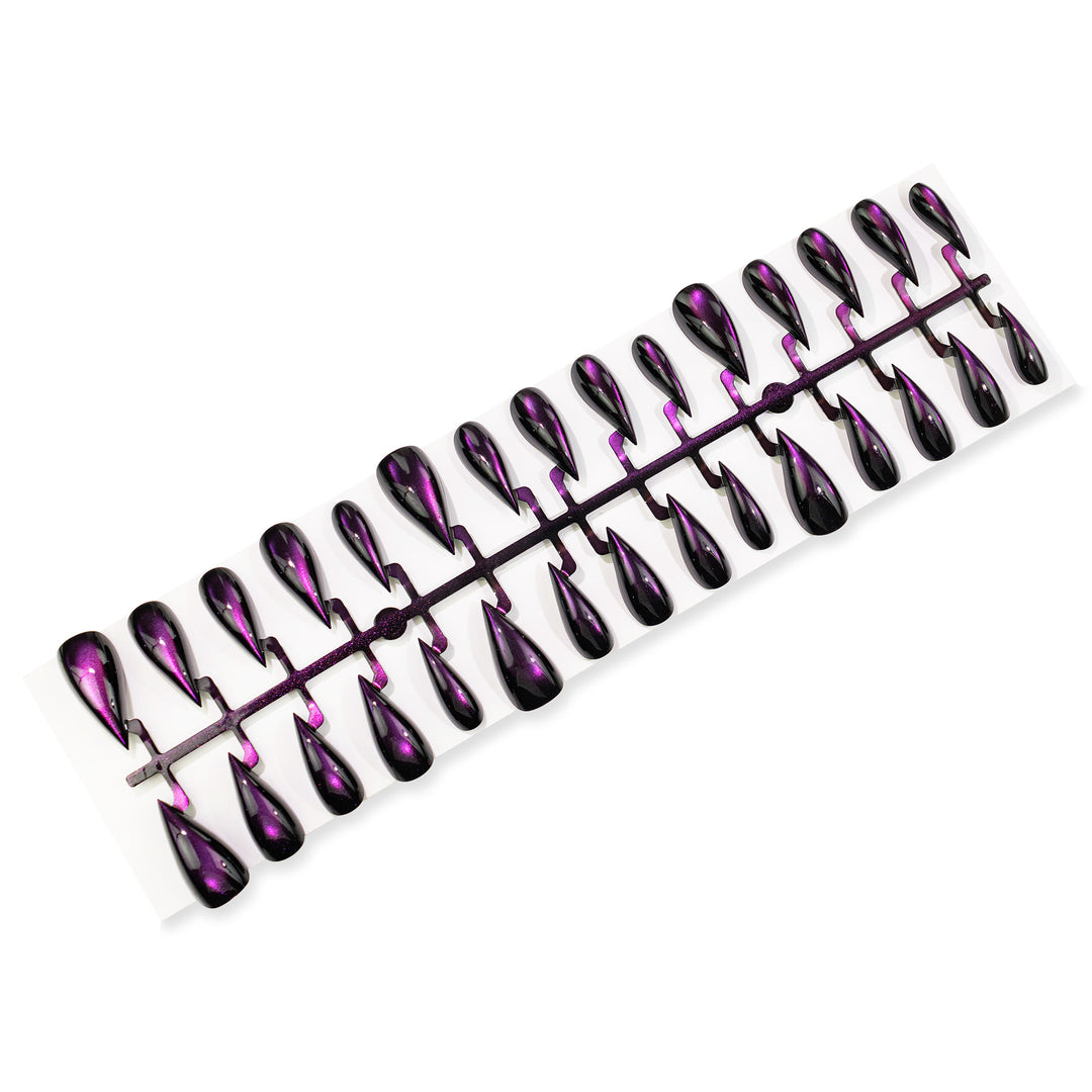 Artistic Stiletto Press-On Nail Set with Glossy Finish Stornfield