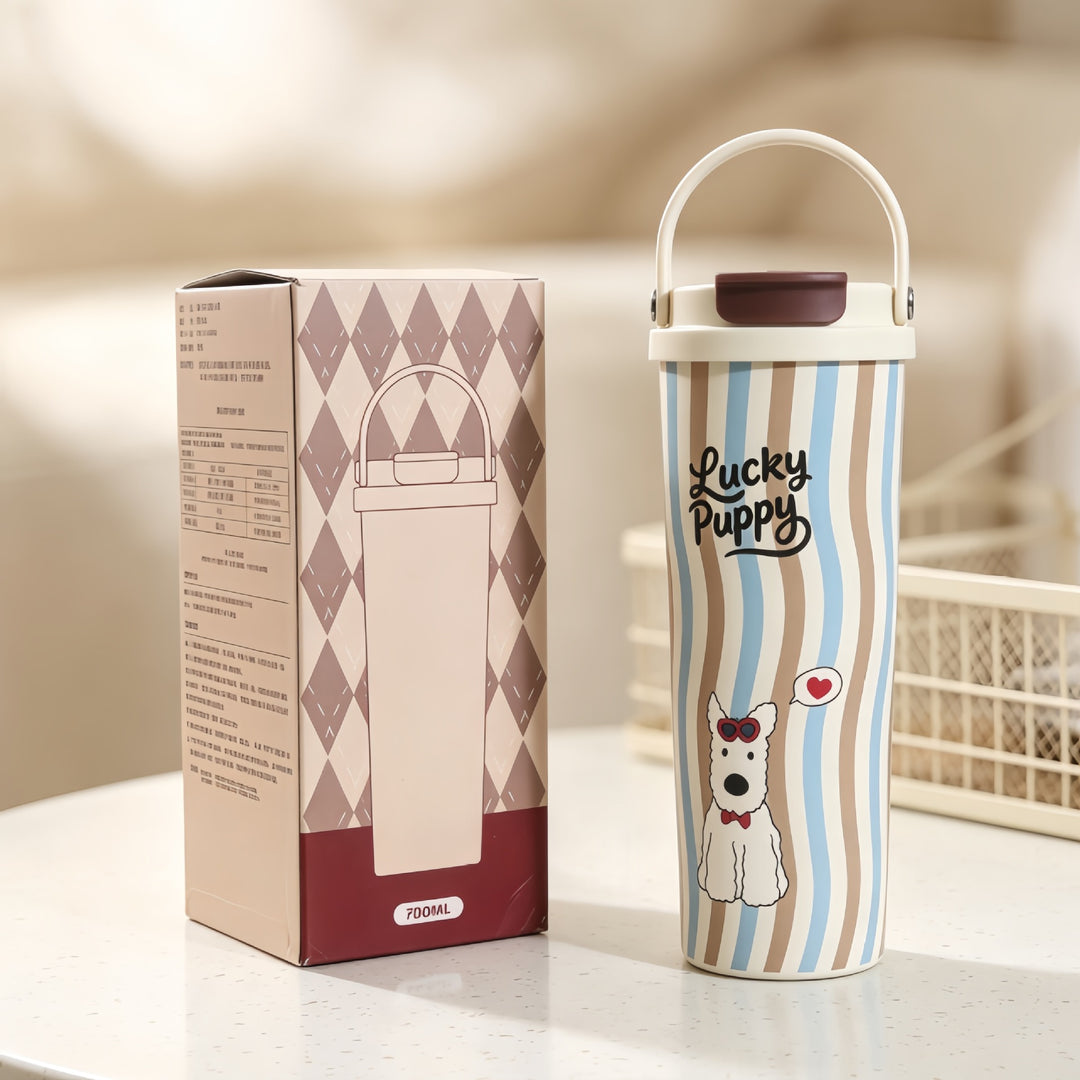 Women’s insulated bottle with high-quality floral design Stornfield