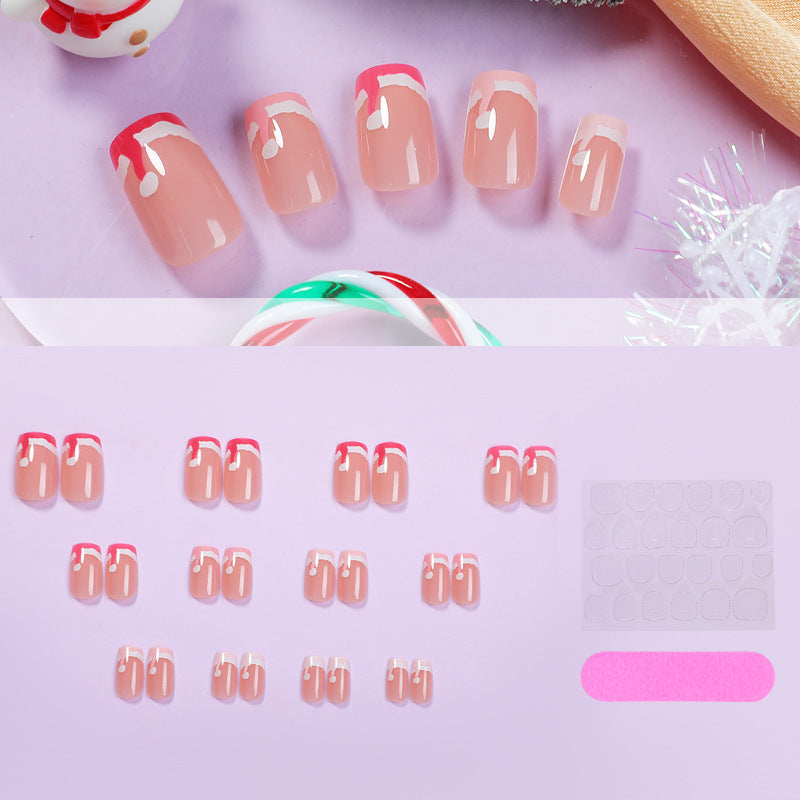 Customizable Festive Press-On Nail Set Stornfield