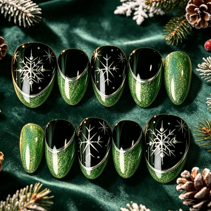 High-quality artificial nails in winter design Stornfield