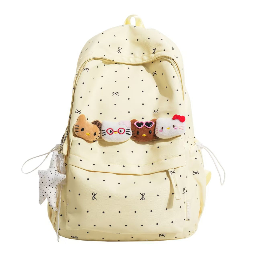 Backpack with Charming Animal Applications and Practical Compartments Stornfield
