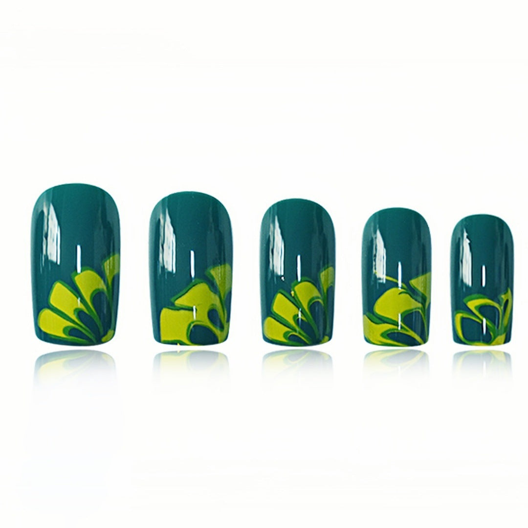 Artistic Marble Effect Nail Art Extensions Stornfield