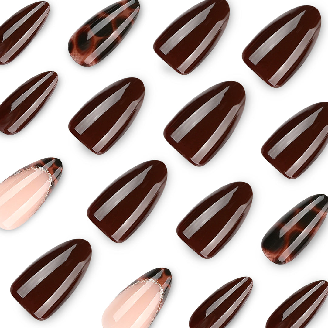 Artistic accent nails with geometric designs Stornfield